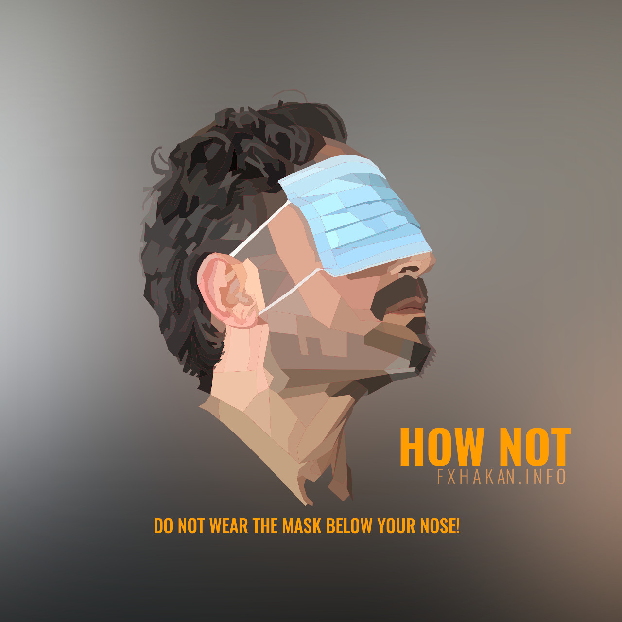 Wie man eine Maske nicht trägt