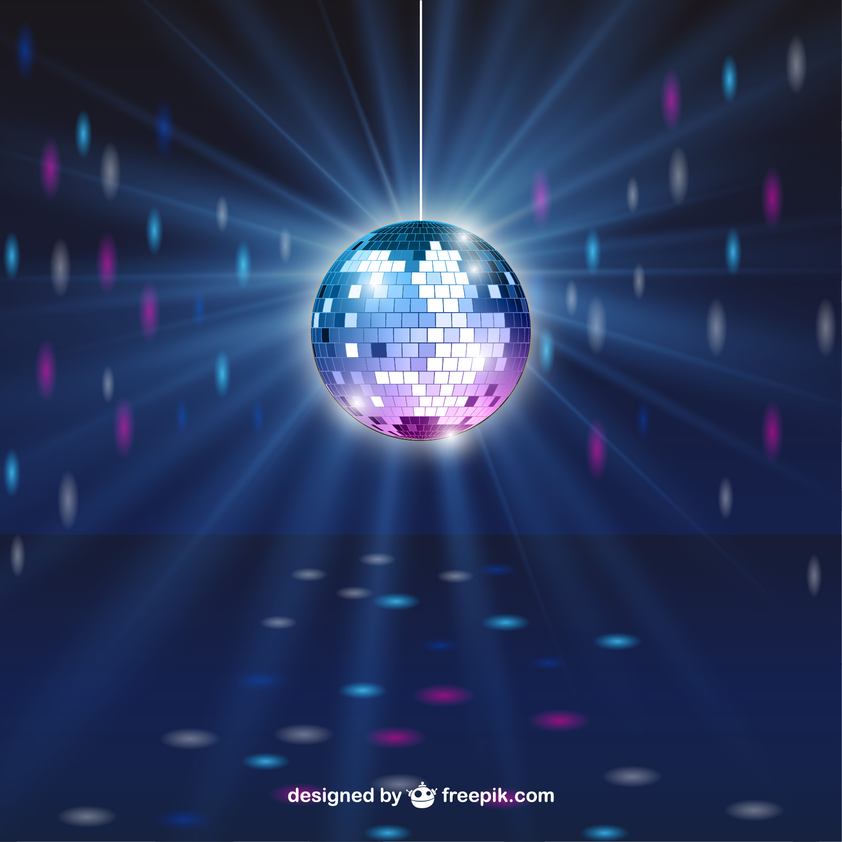 Shiny disco ball by freepik.com